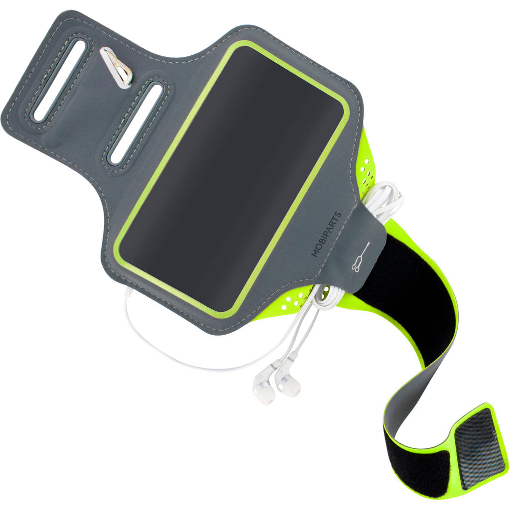 Mobiparts Comfort Fit Sport Armband Samsung Galaxy S20 Ultra 4G/5G Neon Green