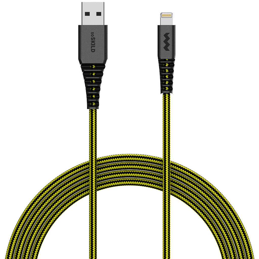SoSkild Charging Cable Ultimate USB-A to Lightning 1.5m Black/Yellow