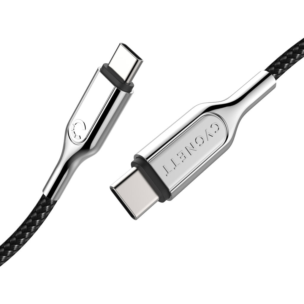 Cygnett Armoured Braided USB-C to USB-C Cable 1m Black