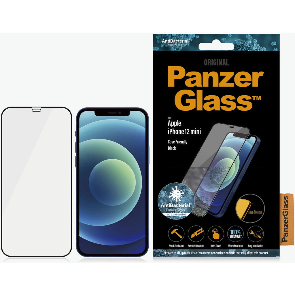 PanzerGlass Apple iPhone 12 Mini Black CF Super+ Glass