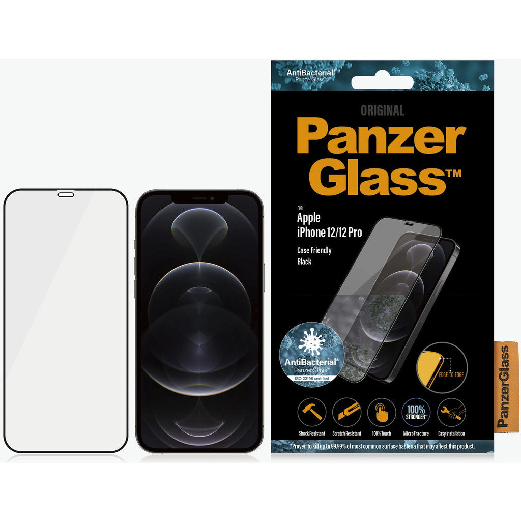 PanzerGlass Apple iPhone 12/12 Pro Black CF Super+ Glass
