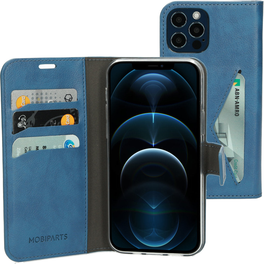 Mobiparts Classic Wallet Case Apple iPhone 12/12 Pro Steel Blue