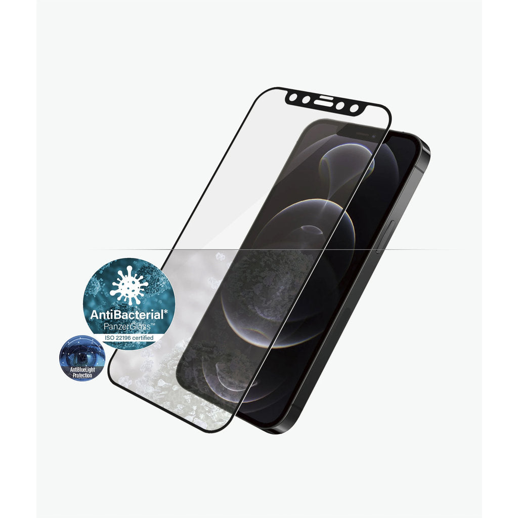 PanzerGlass Apple iPhone 12/12 Pro Black CF Anti-Bluelight Super+ Glass