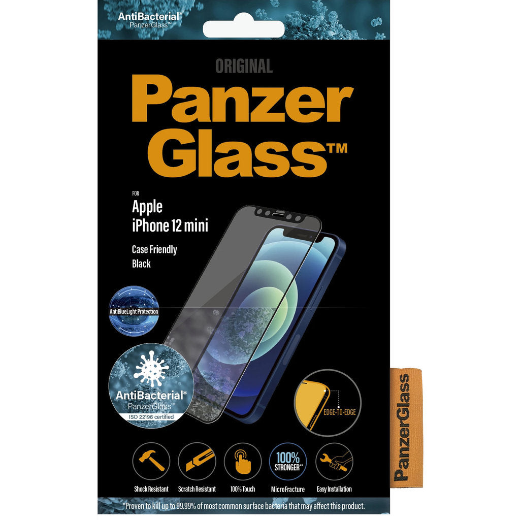 PanzerGlass Apple iPhone 12 Mini Black CF Anti-Bluelight Super+ Glass