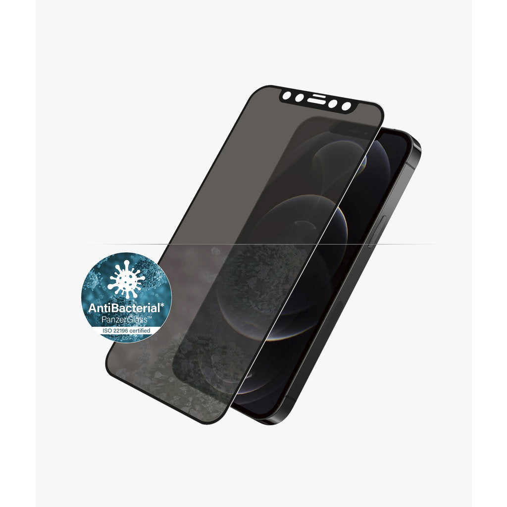 PanzerGlass Apple iPhone 12/12 Pro Black CF Privacy Super+ Glass
