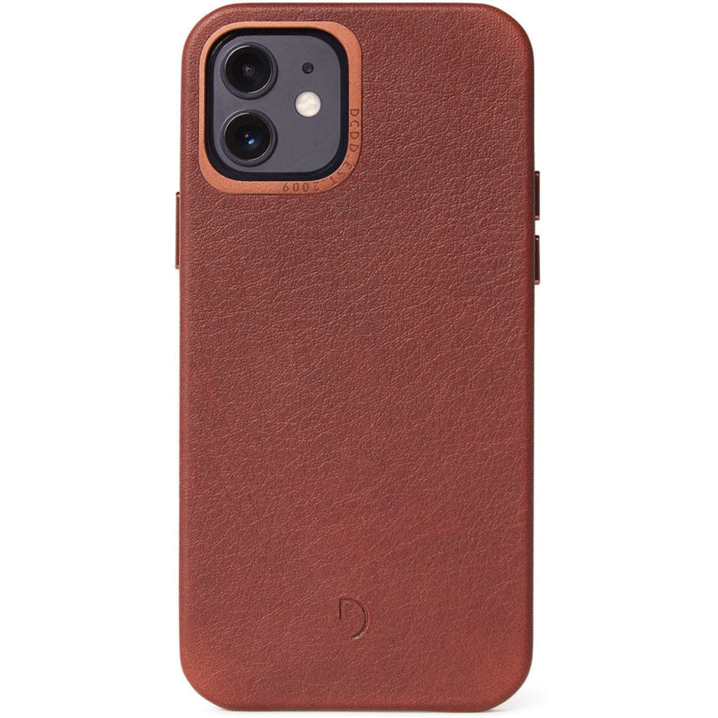 Decoded Leather Back Cover Apple iPhone 12 Mini Brown