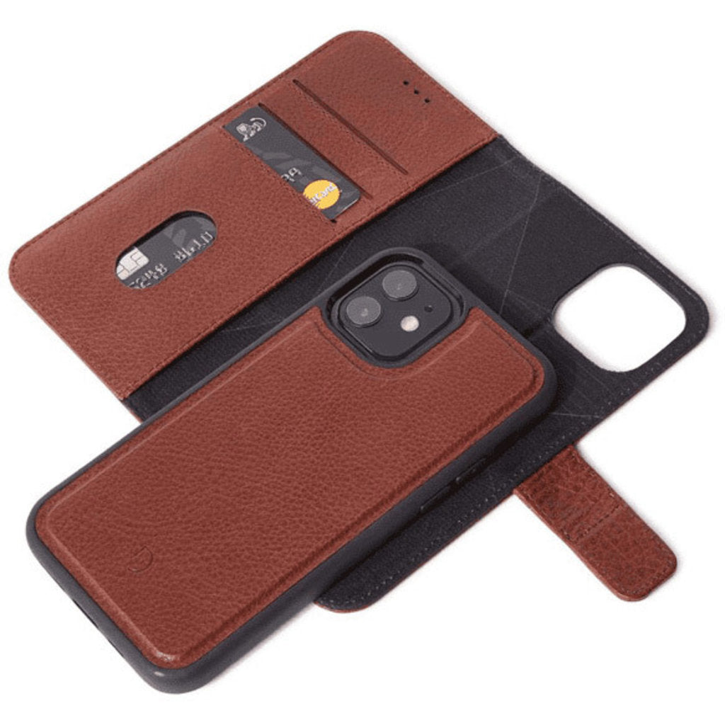 Decoded Leather Detachable Wallet Apple iPhone 12 Mini Brown
