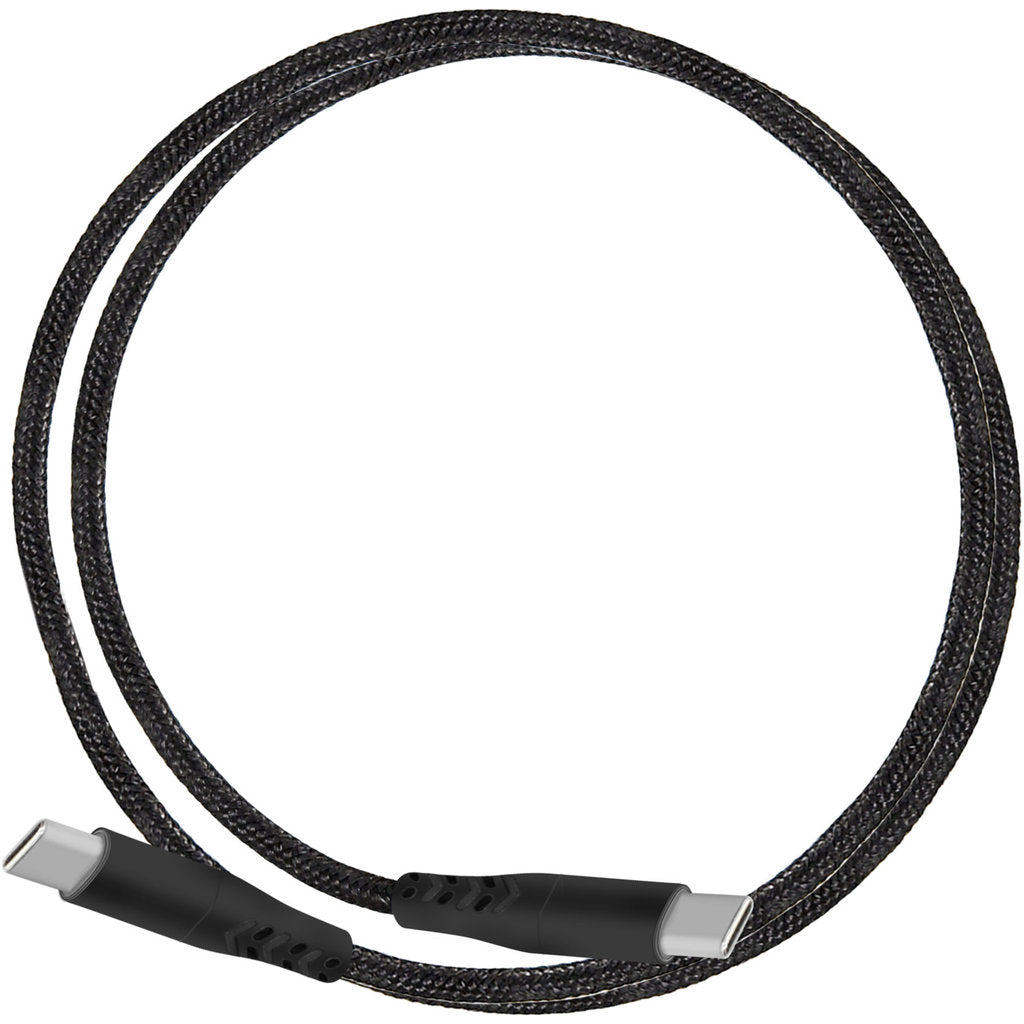 Mobiparts USB-C to USB-C Braided Cable 2A 1m Black