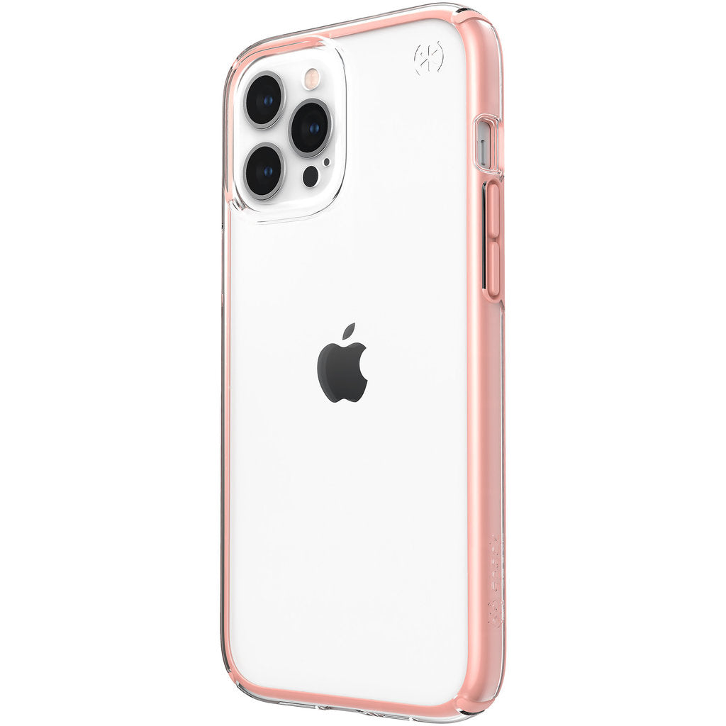Speck Presidio Perfect Clear Apple iPhone 12 Pro Max Clear/Rosy Pink - with Microban