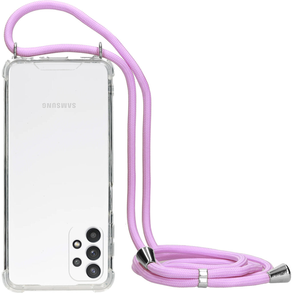 Mobiparts Lanyard Case Samsung Galaxy A32 5G (2021) Violet Cord
