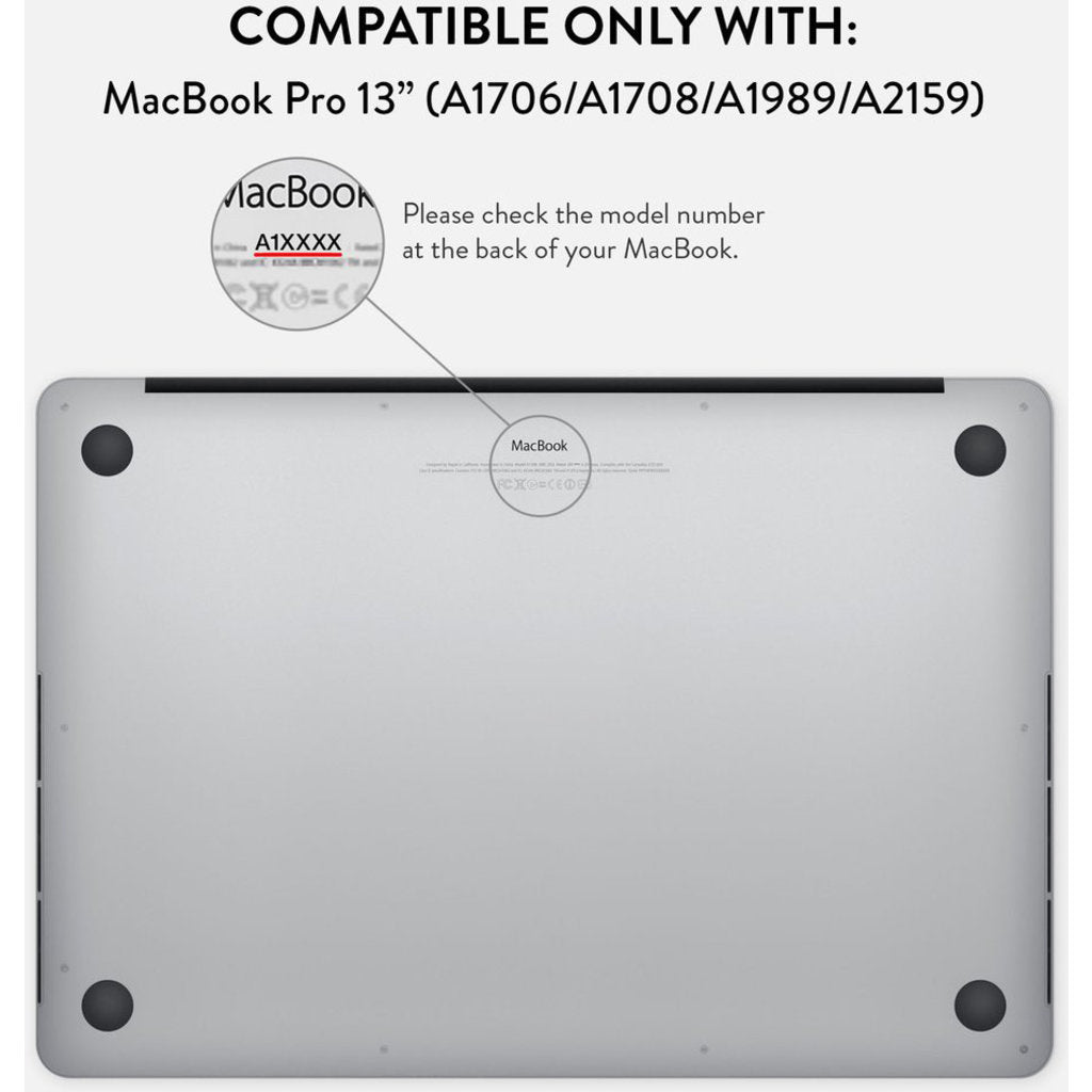 Burga Hard Case Apple Macbook Pro 13 inch (2020) - Satin White