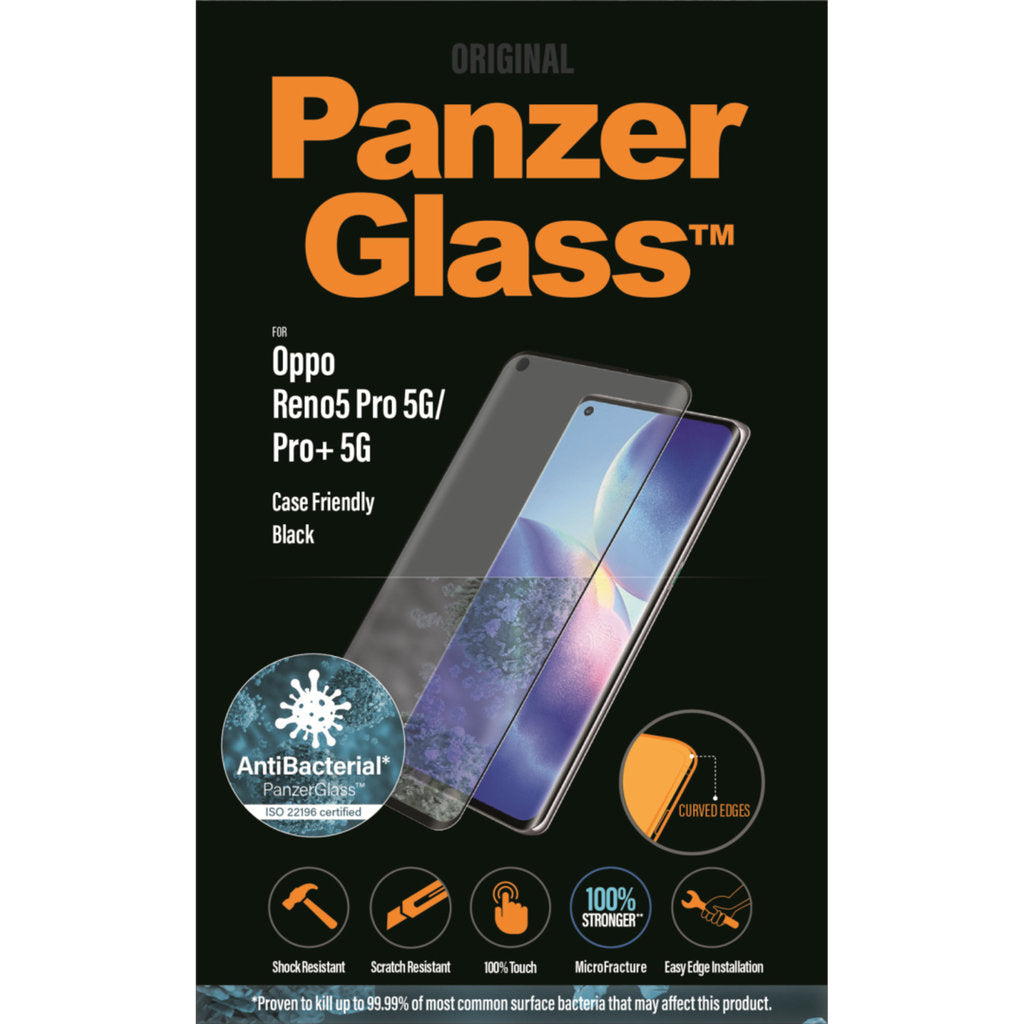 PanzerGlass Oppo Reno 5 Pro/Pro Plus 5G Find X3 Neo Black CF Super+ Glass AB