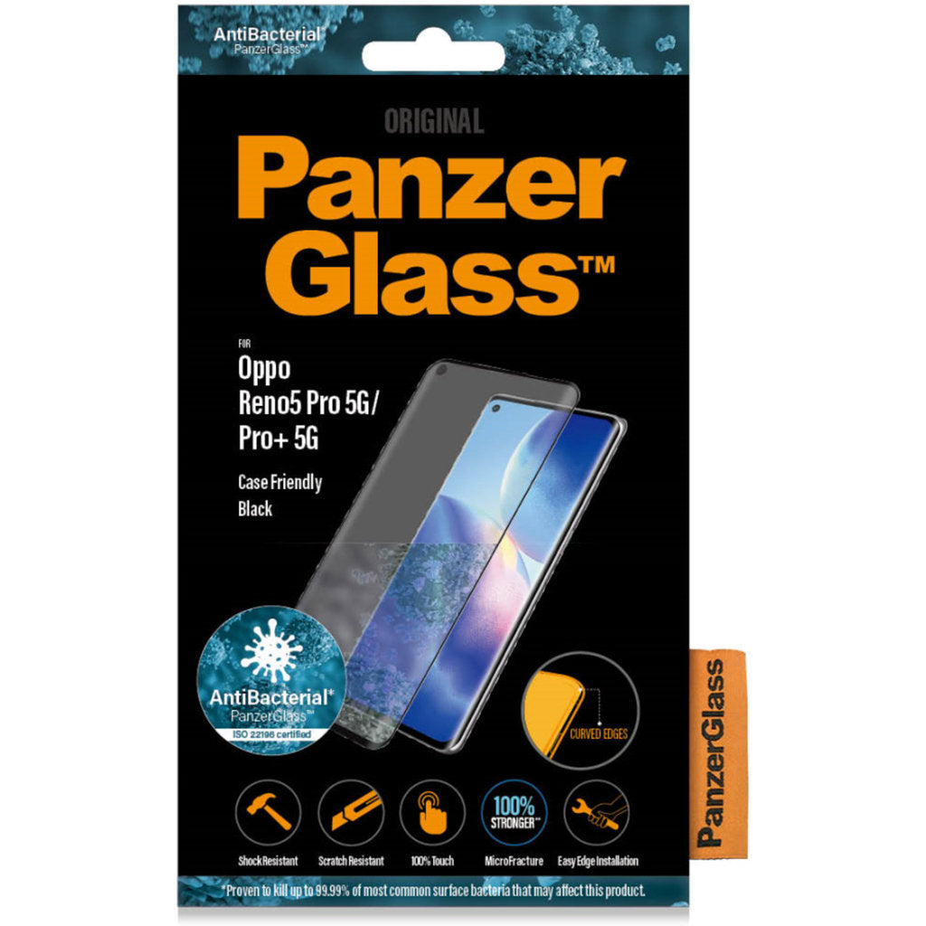 PanzerGlass Oppo Reno 5 Pro/Pro Plus 5G Find X3 Neo Black CF Super+ Glass AB