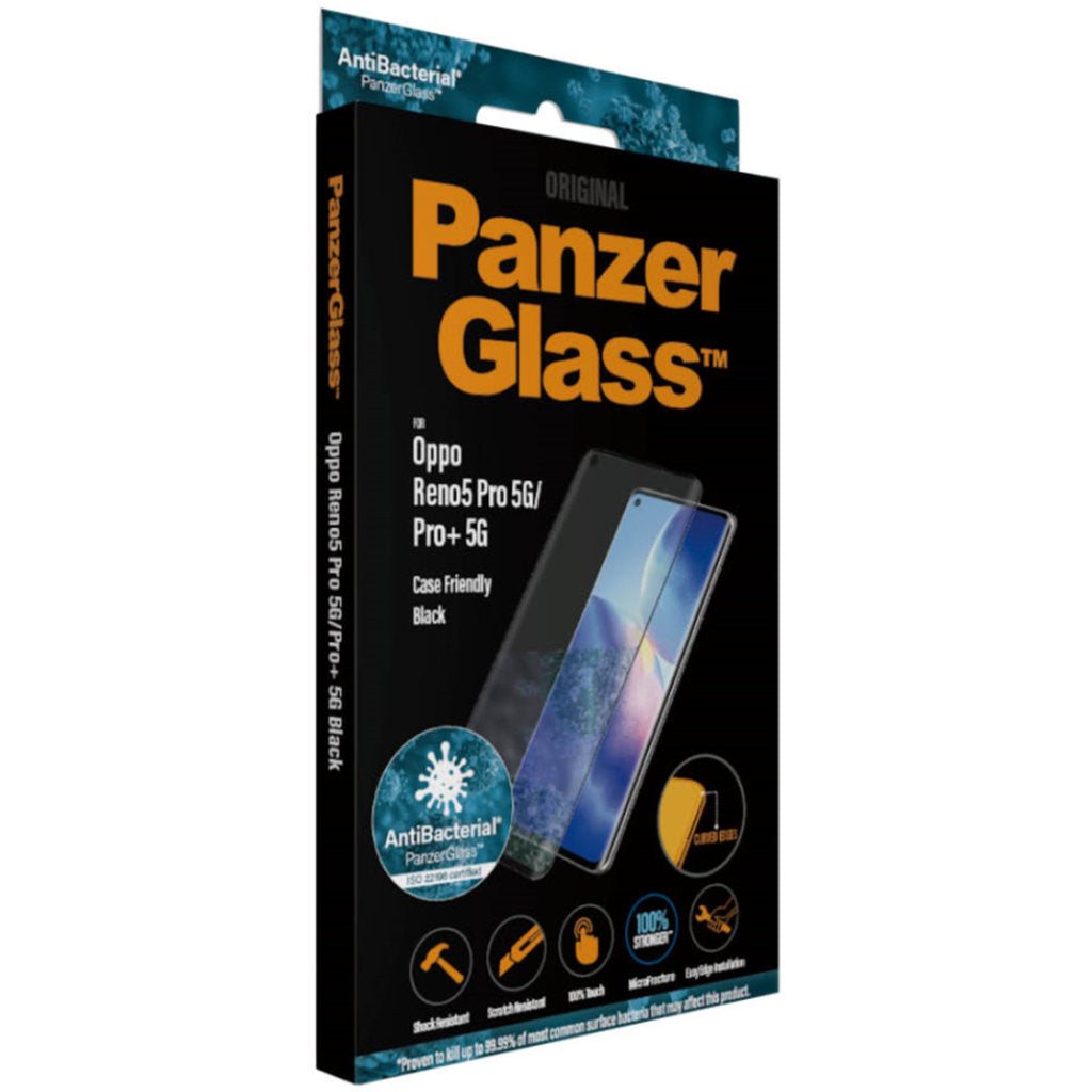 PanzerGlass Oppo Reno 5 Pro/Pro Plus 5G Find X3 Neo Black CF Super+ Glass AB