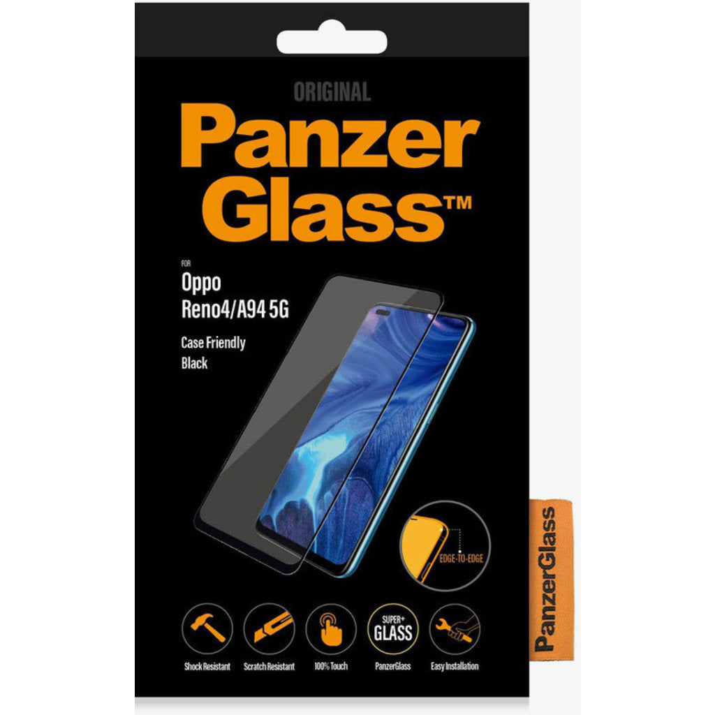 PanzerGlass Oppo A94 5G/Reno4/Reno5 Z/Reno6 Z/Reno7 SE 5G/Reno8 - Black Case Friendly