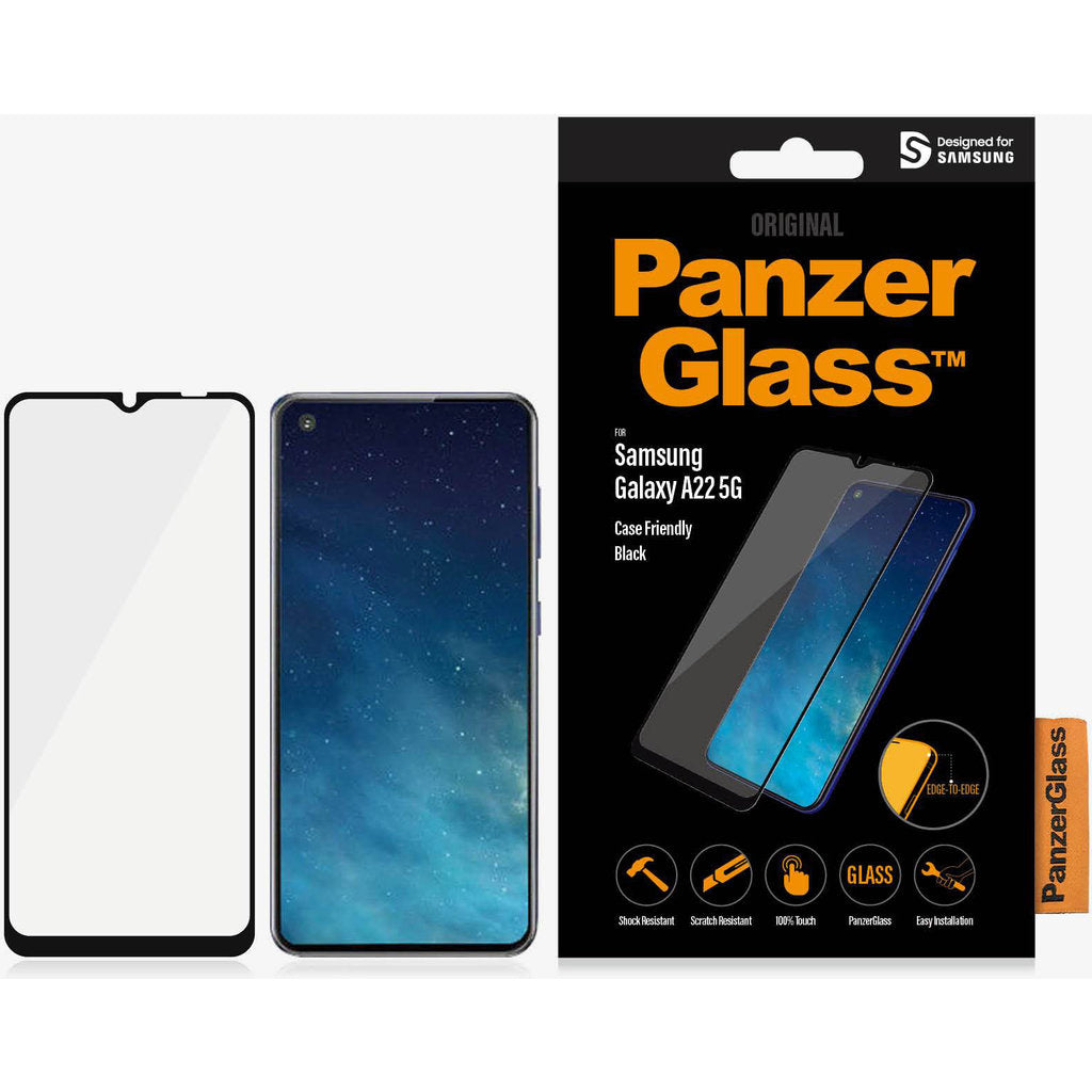 PanzerGlass Samsung Galaxy A22 (5G) (2021) Black CF Super+ Glass