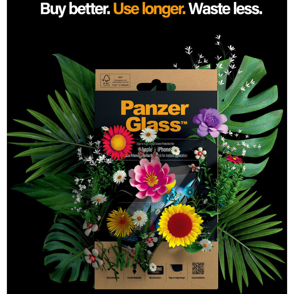 PanzerGlass Apple iPhone 13/13 Pro Black CF Super+ Glass AB