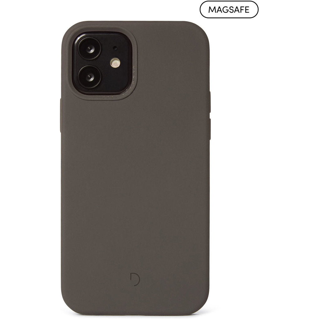 Decoded Silicone Backcover Apple iPhone 12/12 Pro Charcoal