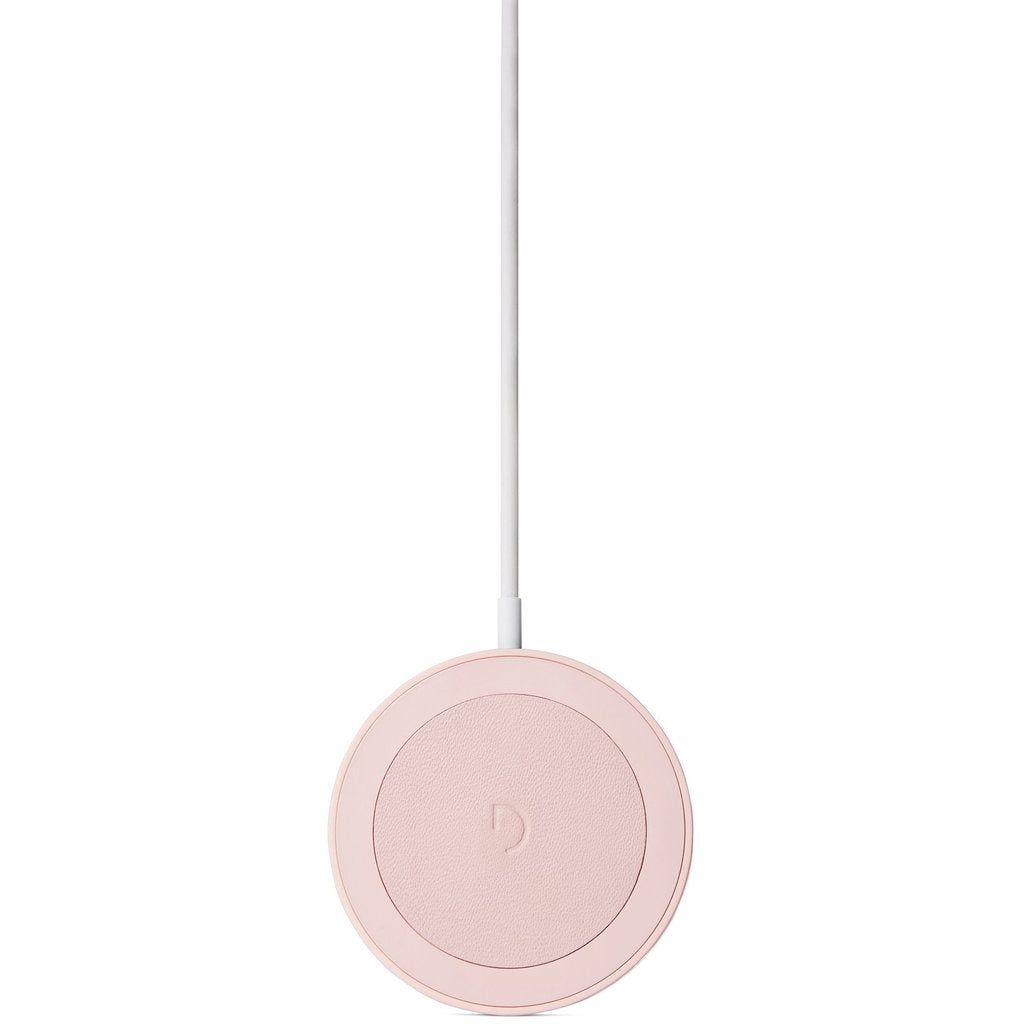 Decoded Magnetic Wireless Charging Puck 15W Powder Pink