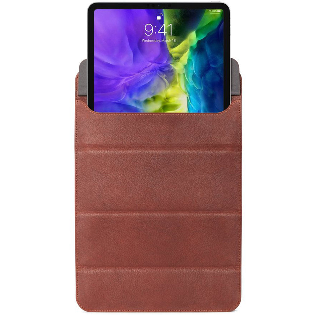 Decoded Leather Foldable Sleeve Apple iPad up to 11 inch Brown Oak