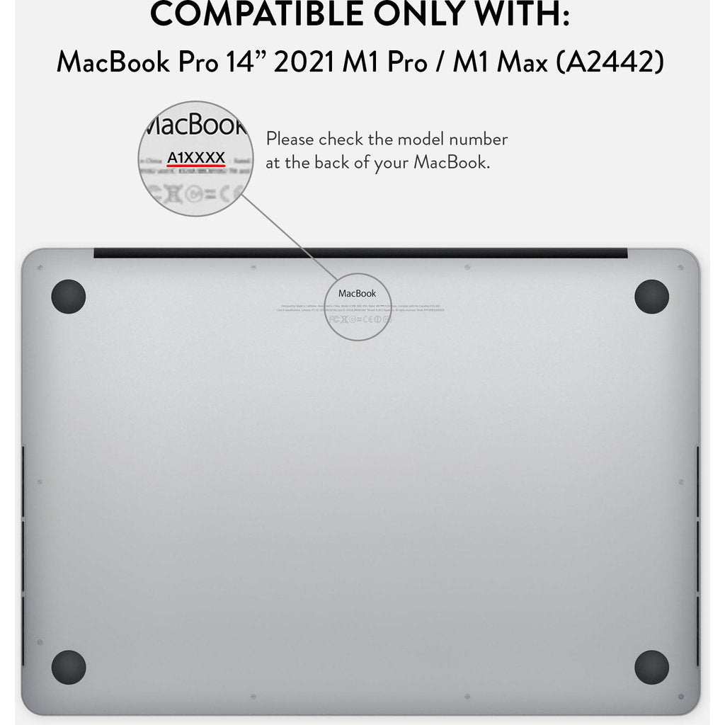 Burga Hard Case Apple Macbook Pro 14 inch (2021) - Satin White