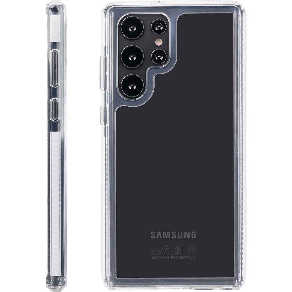 SoSkild Samsung Galaxy S22 Ultra Defend 2.0 Heavy Impact Case Transparant