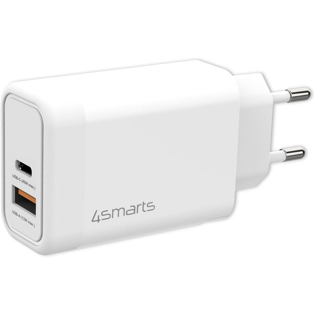 4SMarts Wall Charger VoltPlug 45W with GaN White
