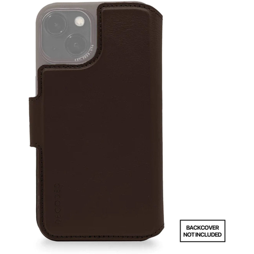 Decoded Leather MagSafe Modu Wallet for iPhone 6.1" Chocolate Brown