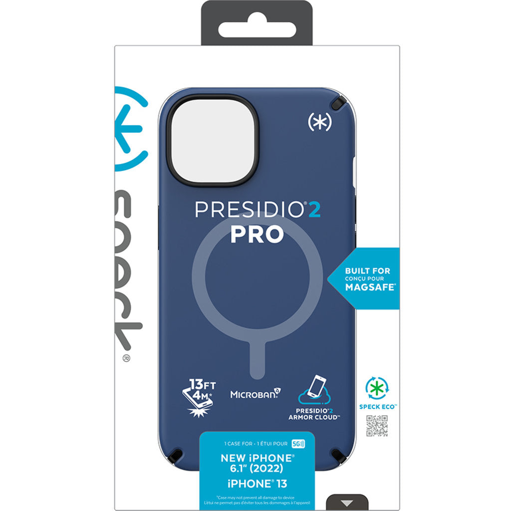 Speck Presidio2 Pro + MS Apple iPhone 14 Coastal Blue -  with Microban