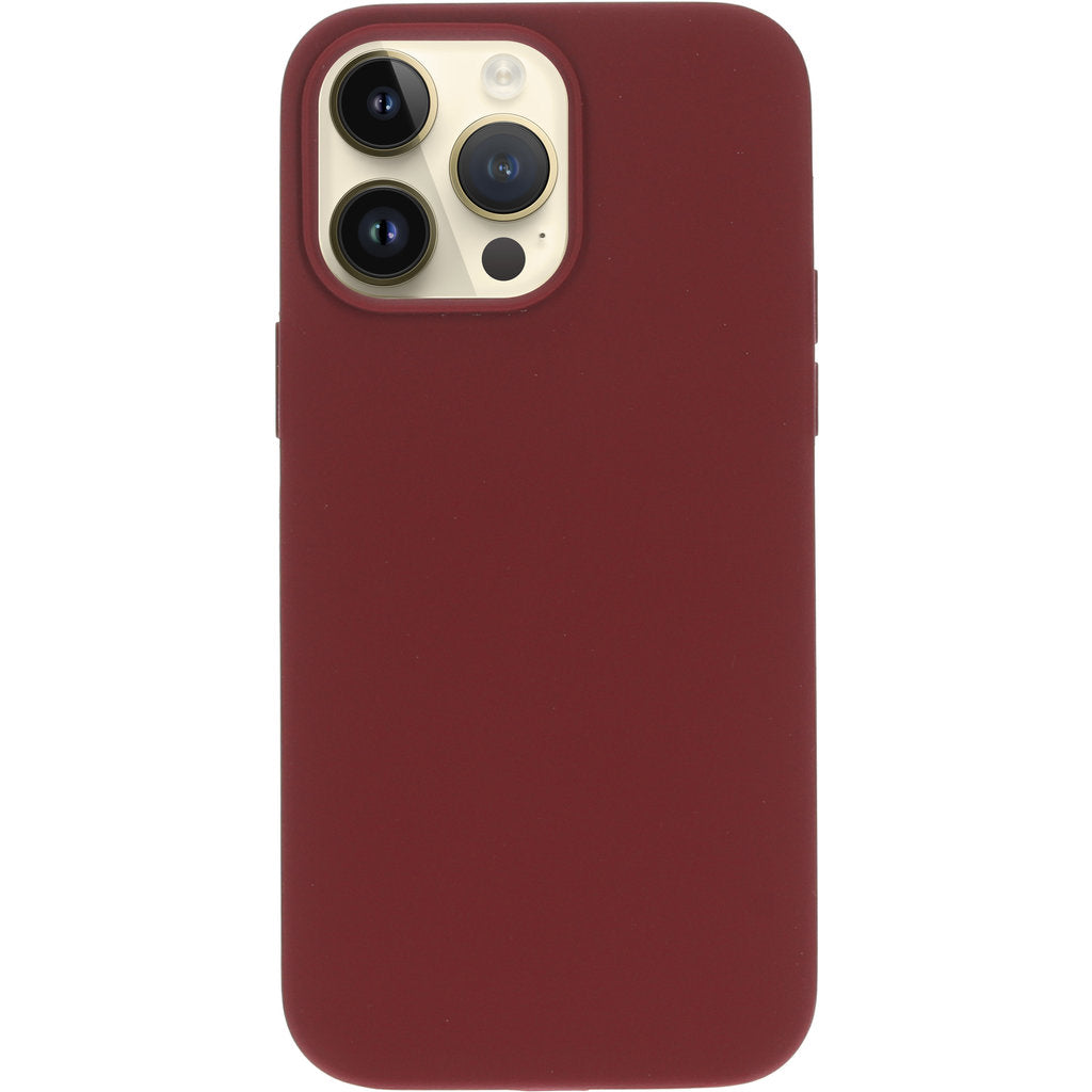 Mobiparts Silicone Cover Apple iPhone 14 Pro Max Plum Red