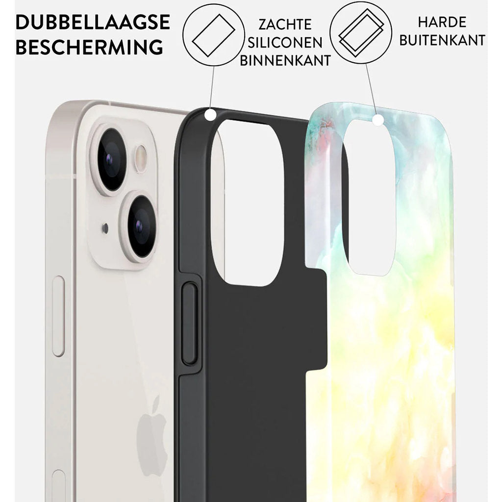 Burga Tough Case Apple iPhone 14 - New Flame Rainbow