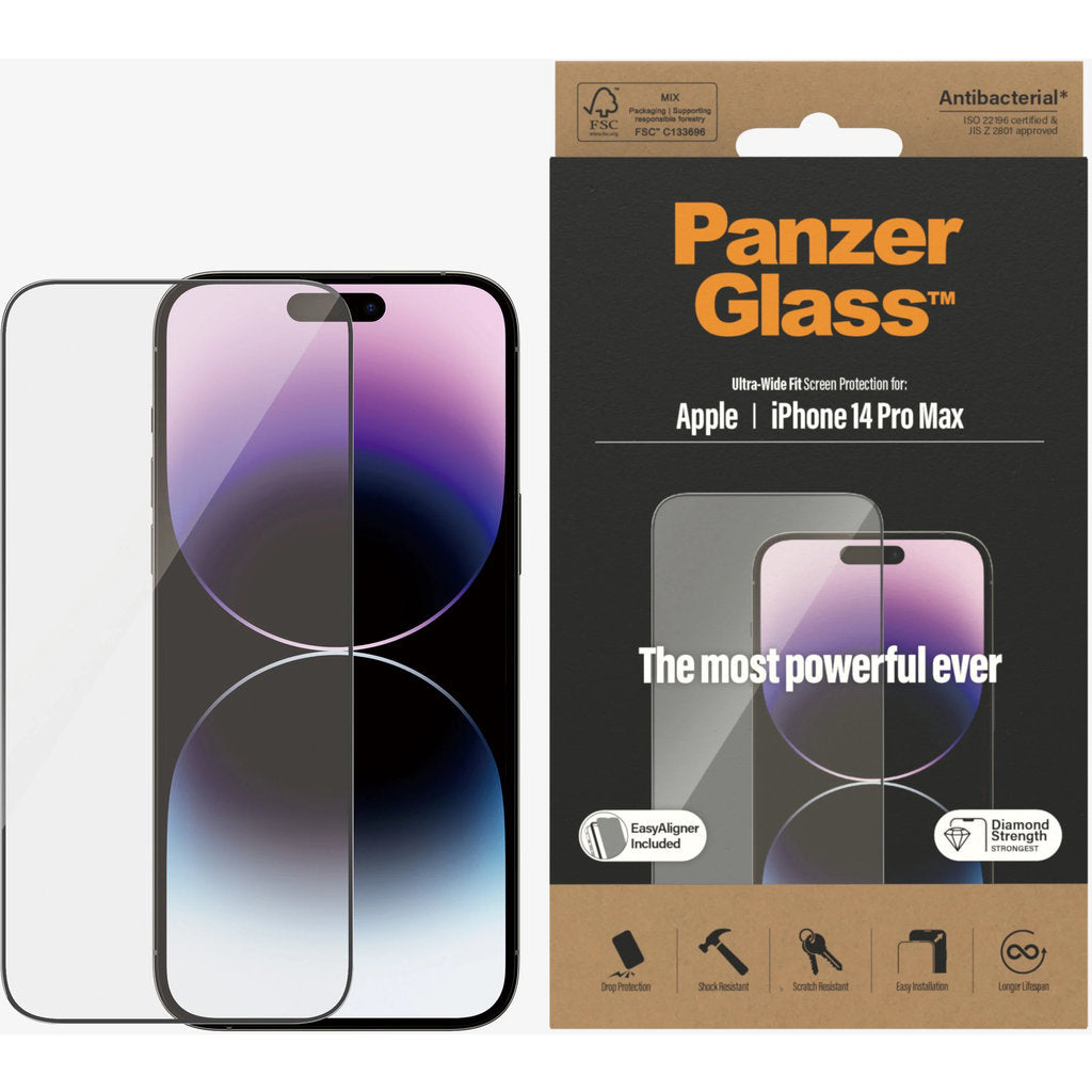 PanzerGlass Apple iPhone 14 Pro Max Black CF Super+ Glass AB with EasyAligner