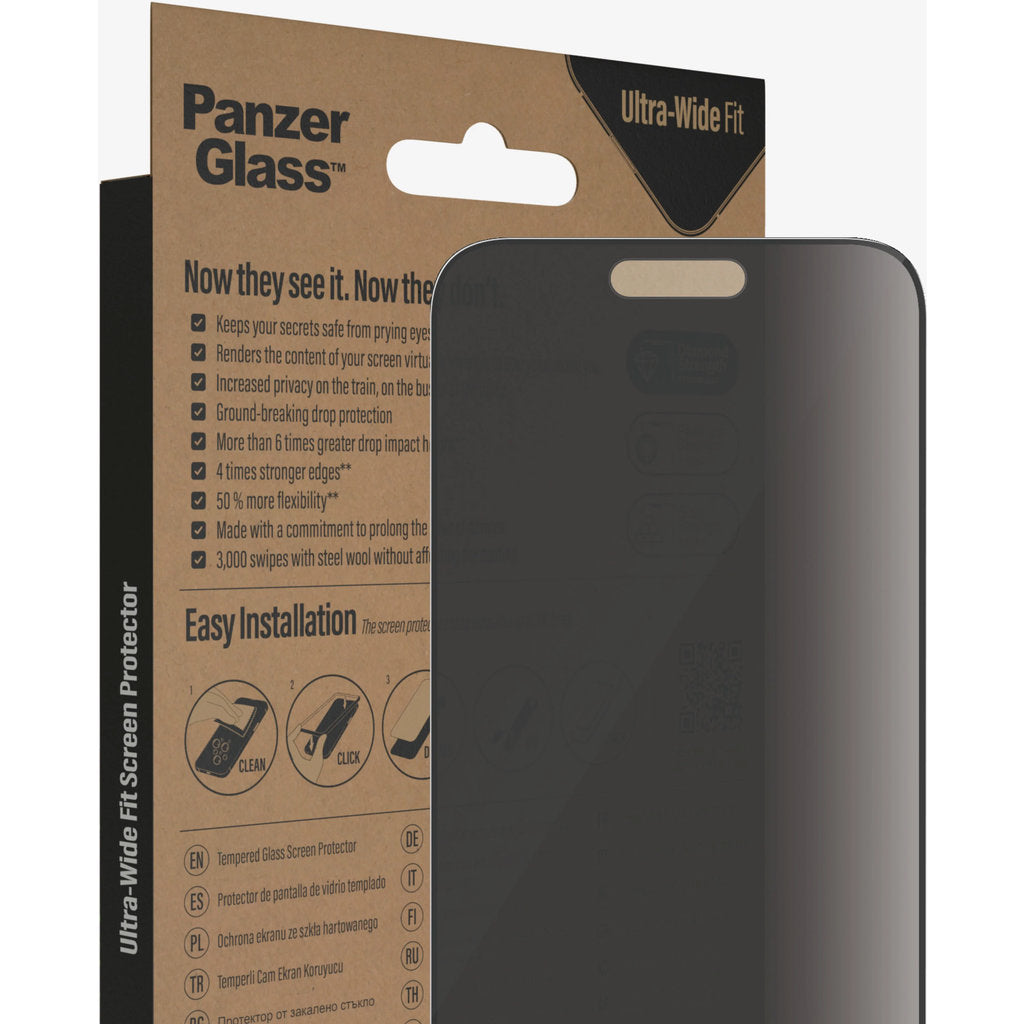PanzerGlass Apple iPhone 14 Pro Max UWF Privacy Glass AB with EasyAligner
