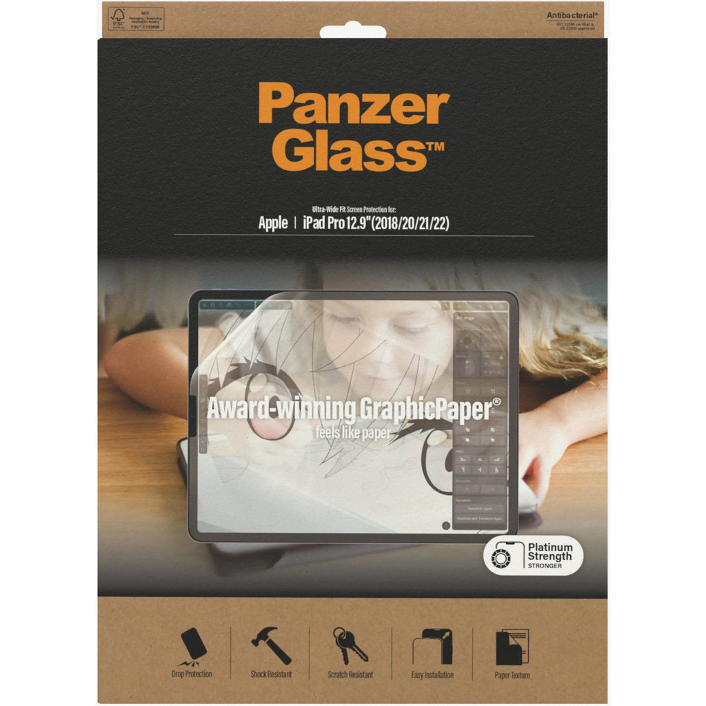 PanzerGlass GraphicPaper Apple iPad Pro 12.9'' (2018/2020/2021/2022) - Paper Feel