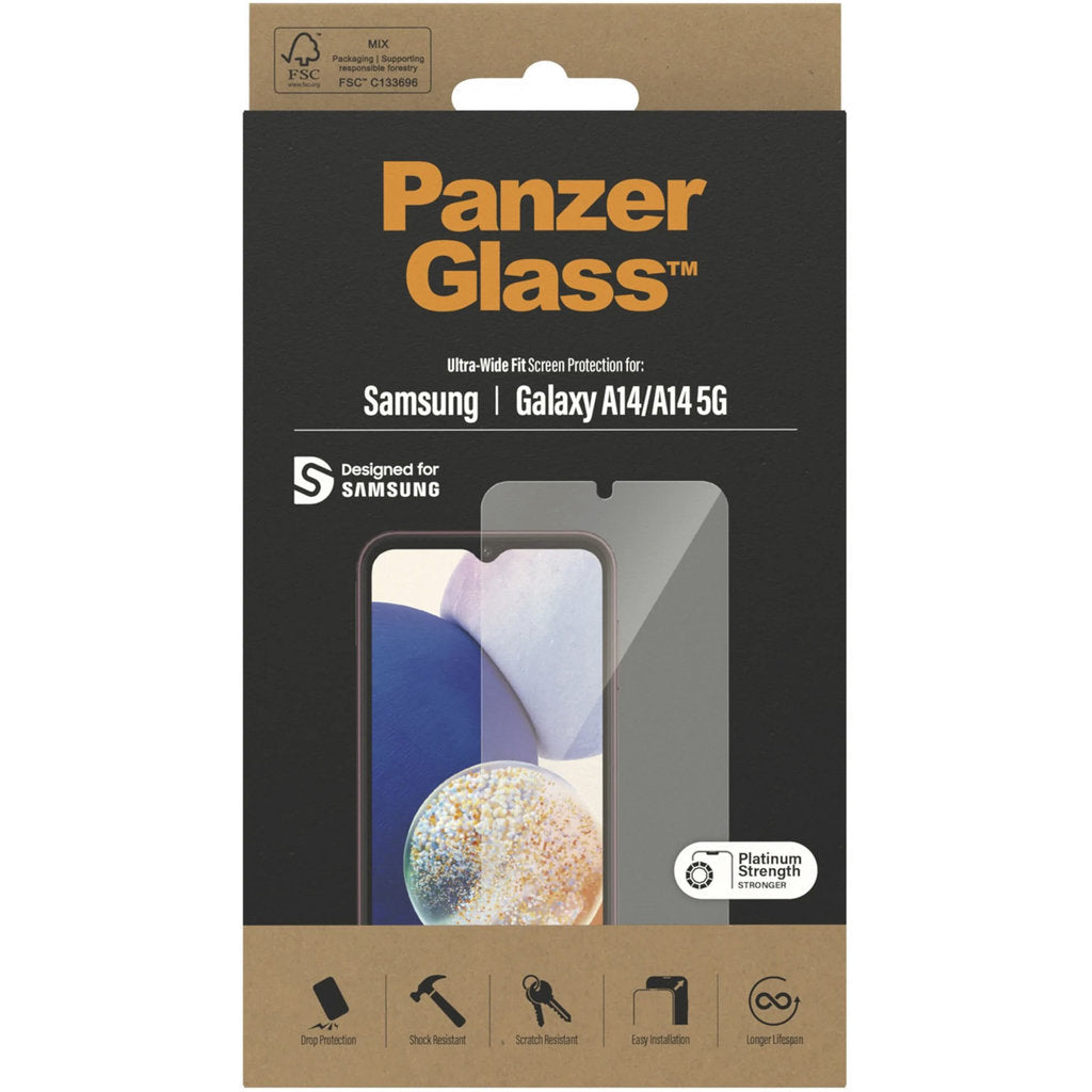 PanzerGlass Samsung Galaxy A14 4G/5G (2023) UWF Glass AB with EasyAligner