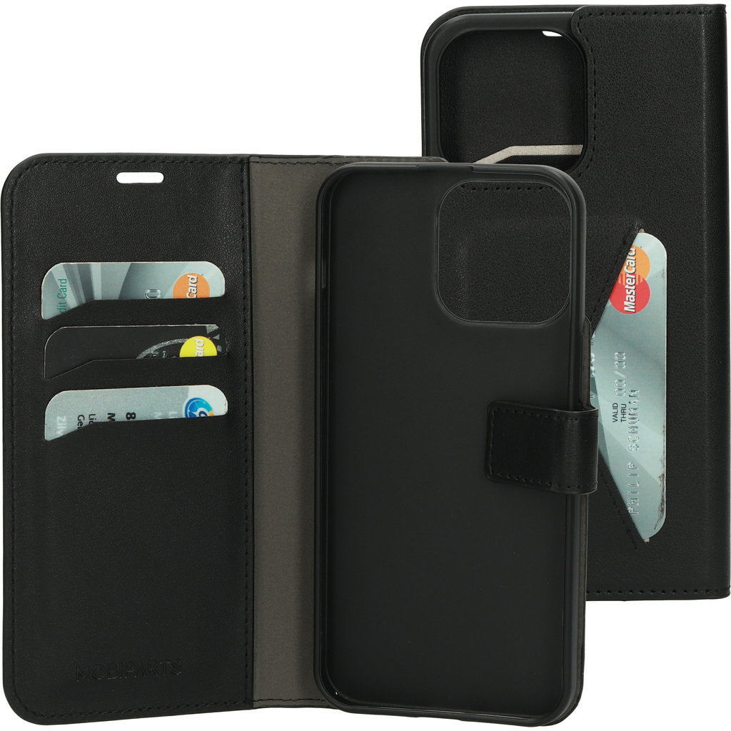 Mobiparts Classic Wallet Case Apple iPhone 15 Pro Max Black