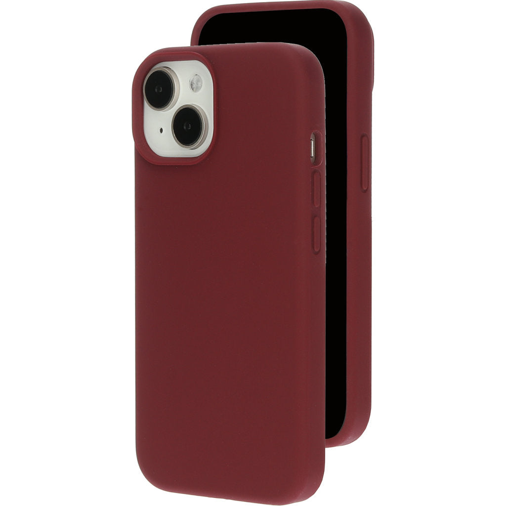 Mobiparts Silicone Cover Apple iPhone 15 Plum Red