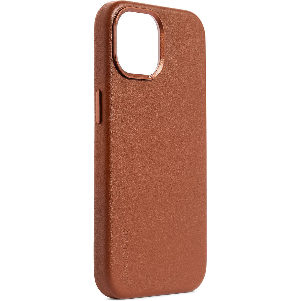 Decoded Leather Backcover Apple iPhone 15 Tan