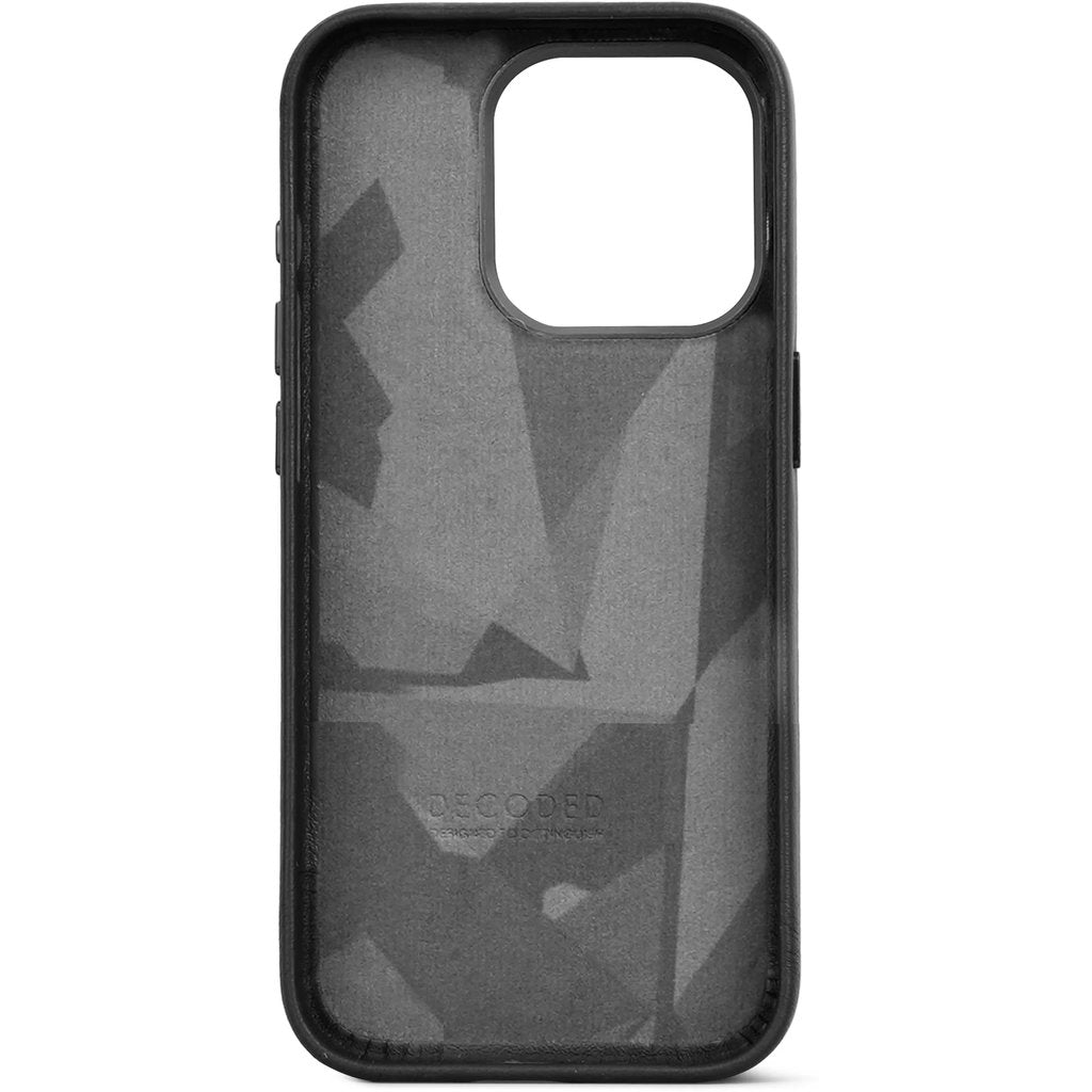 Decoded Leather Backcover Apple iPhone 15 Pro Max Black