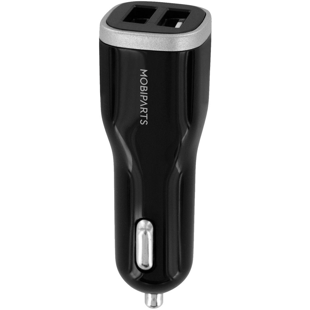 Mobiparts Car Charger Dual USB 12W/2.4A Black