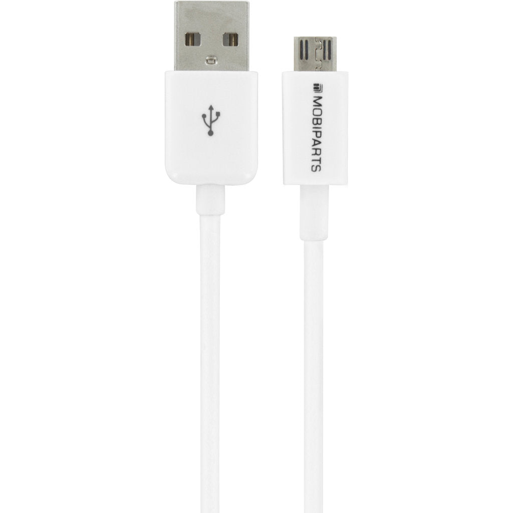 Mobiparts Micro USB to USB Cable 2.4A 25 cm White