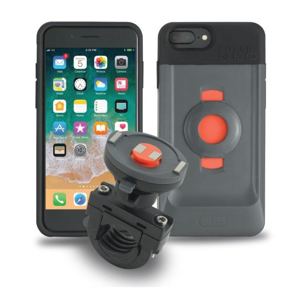 Tigra FitClic Neo Motorcycle Kit for Apple iPhone 6 Plus/6S Plus/7 Plus/8 Plus