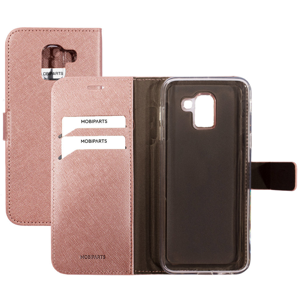 Mobiparts Saffiano Wallet Case Samsung Galaxy J6 (2018) Pink