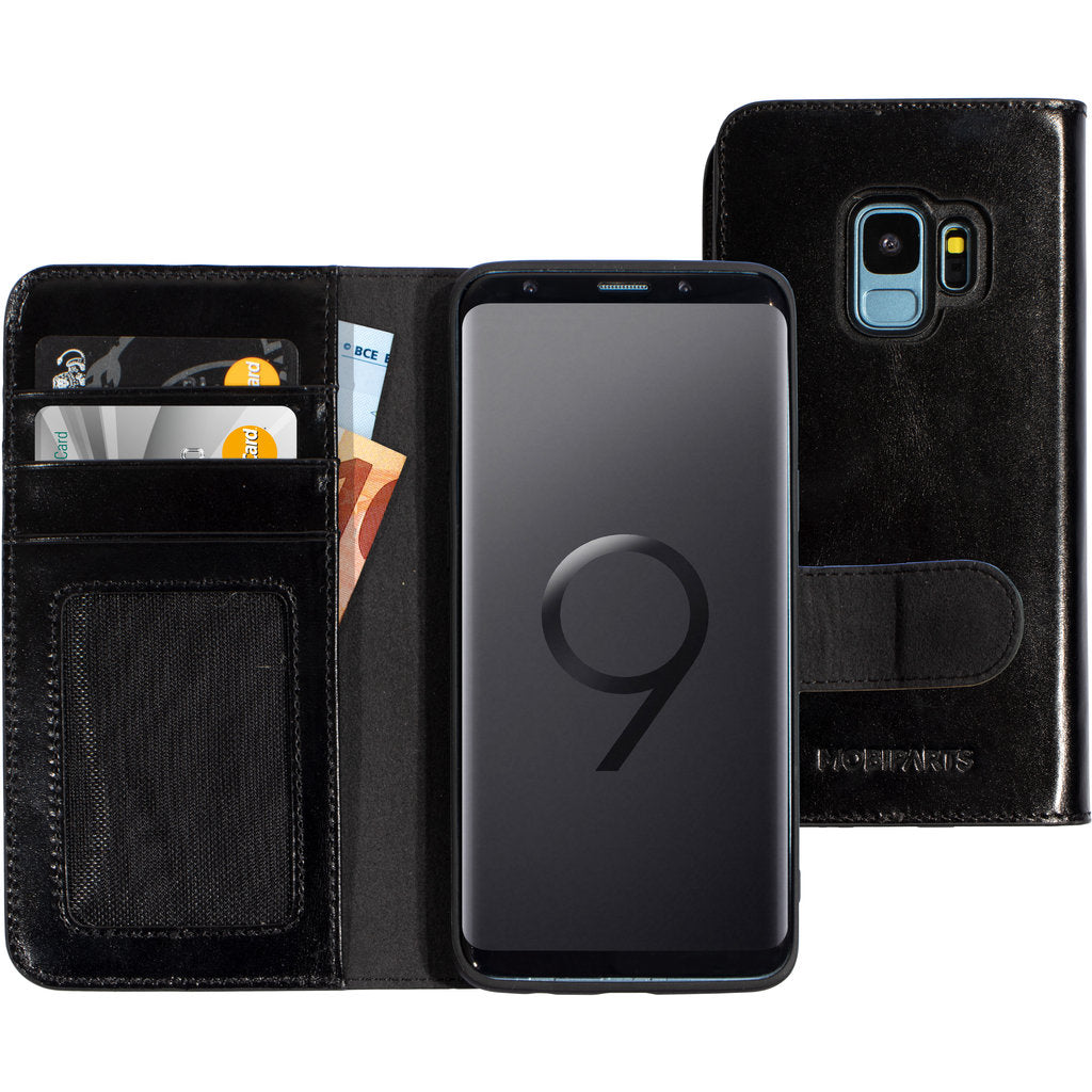Mobiparts Excellent Wallet Case 2.0 Samsung Galaxy S9 Jade Black