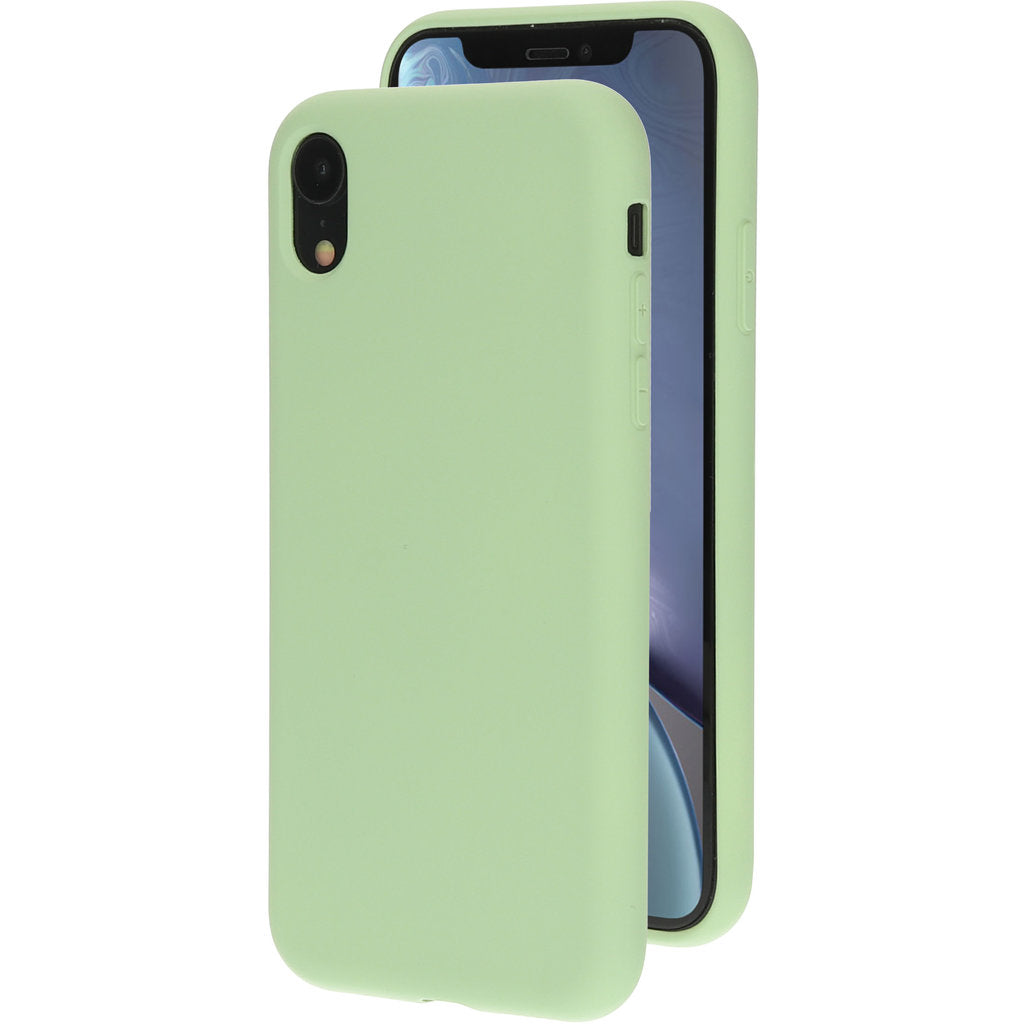 Mobiparts Silicone Cover Apple iPhone XR Pistache Green