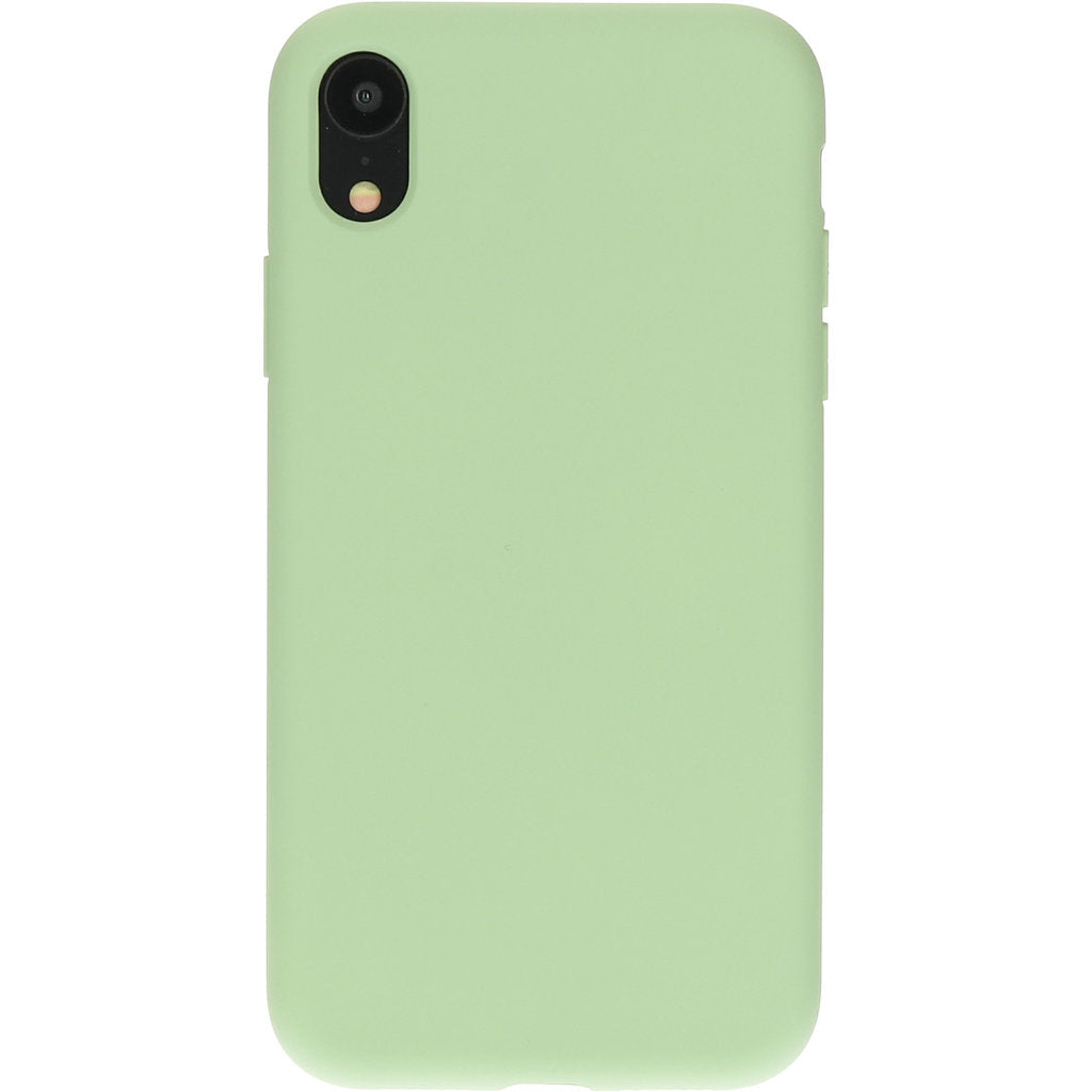 Mobiparts Silicone Cover Apple iPhone XR Pistache Green