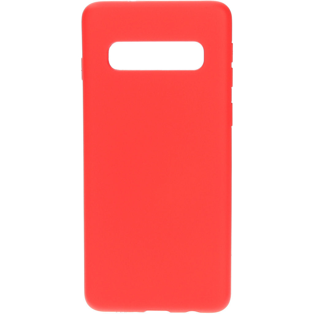 Mobiparts Silicone Cover Samsung Galaxy S10 Scarlet Red