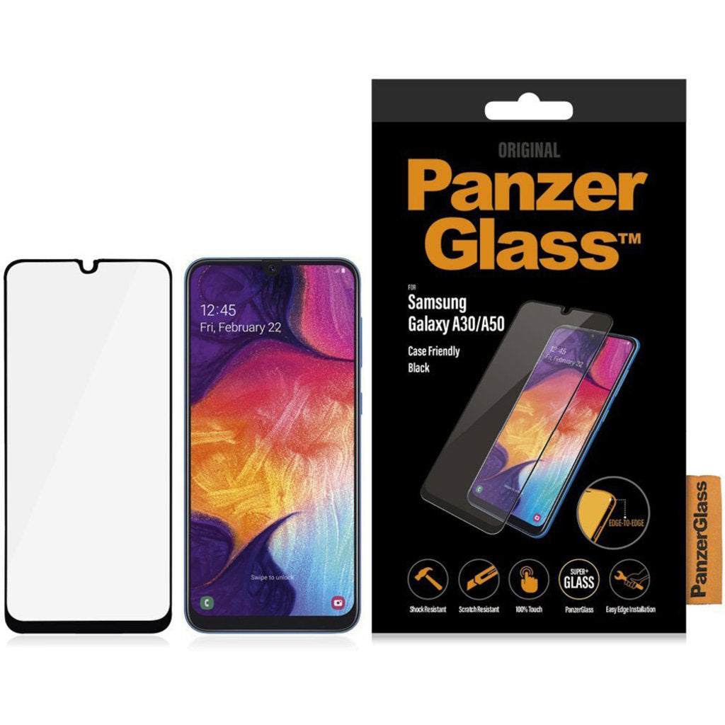 PanzerGlass Samsung Galaxy A30/A30s/A50/A50s Black CF Super+ Glass