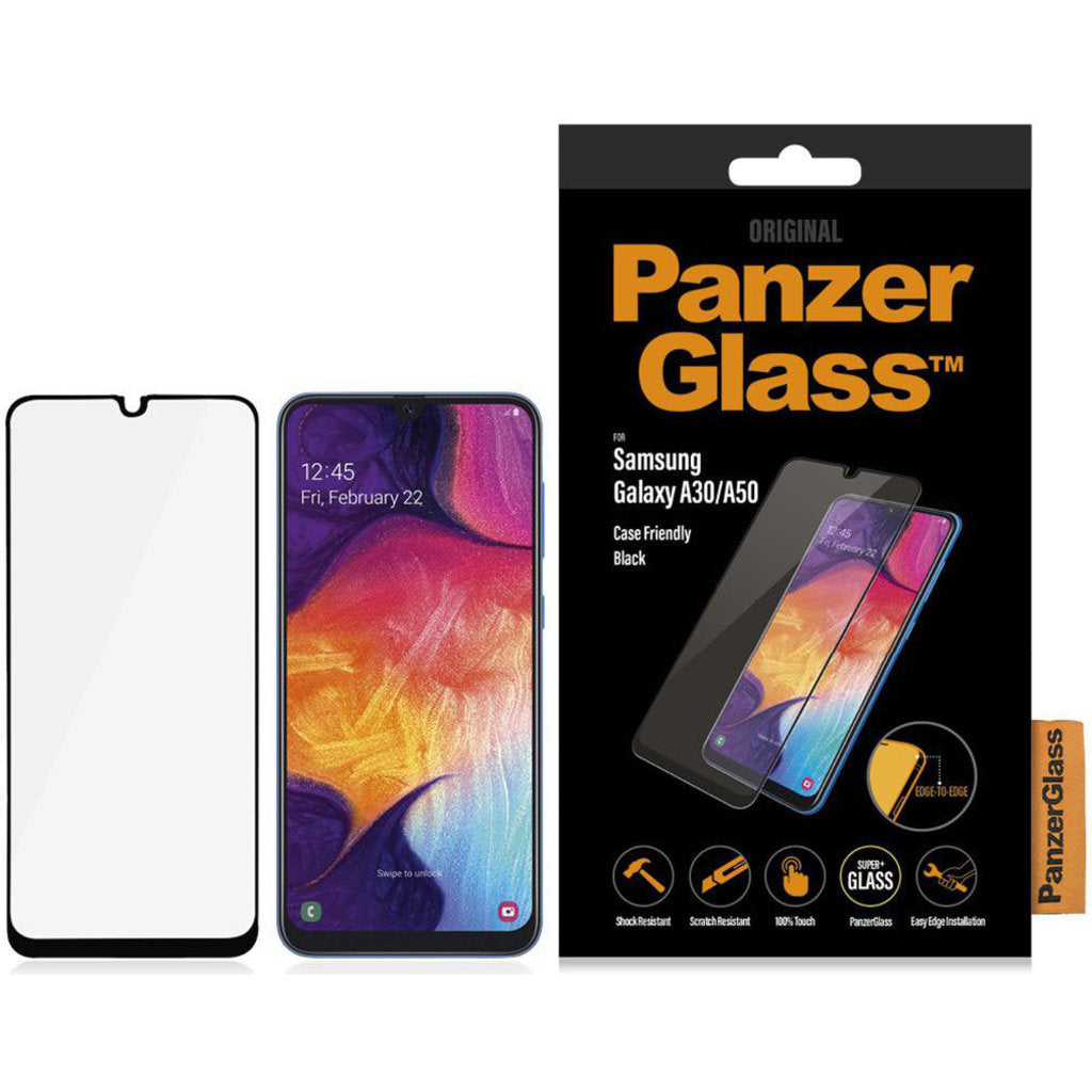 PanzerGlass Samsung Galaxy A30/A30s/A50/A50s Black CF Super+ Glass