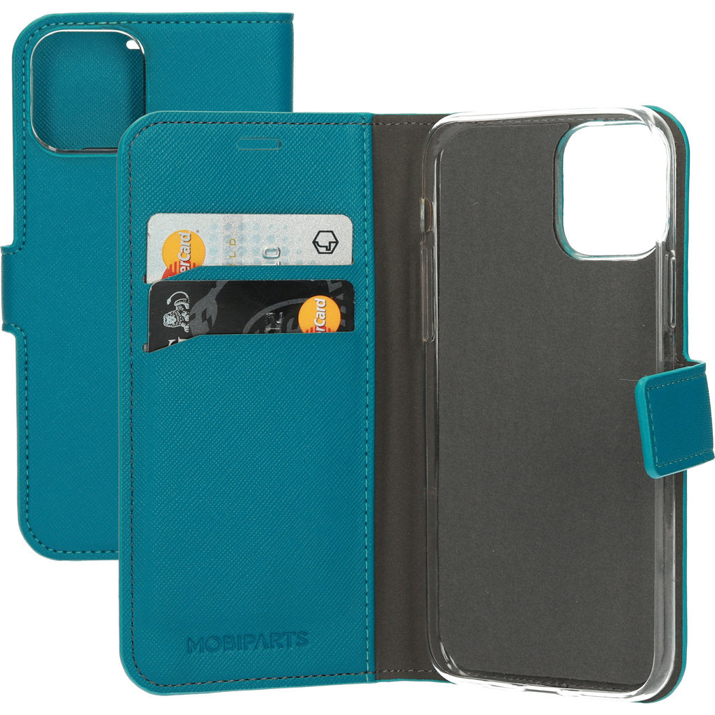 Mobiparts Saffiano Wallet Case Apple iPhone 11 Pro Turquoise
